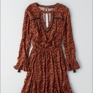 American Eagle XXL BELL SLEEVE FIT & Flare Dress